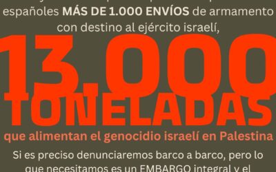 25 vaixells amb material militar per a Israel van fer escala a Algesires