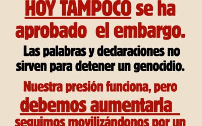 Nota de Prensa de RESCOP de 9-9-2025 sobre anuncio del Gobierno de Real Decreto de Embargo de armas a Israel