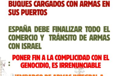 Nota de prensa de respuesta ante chantajes de Trump: embargo integral de armas a Israel